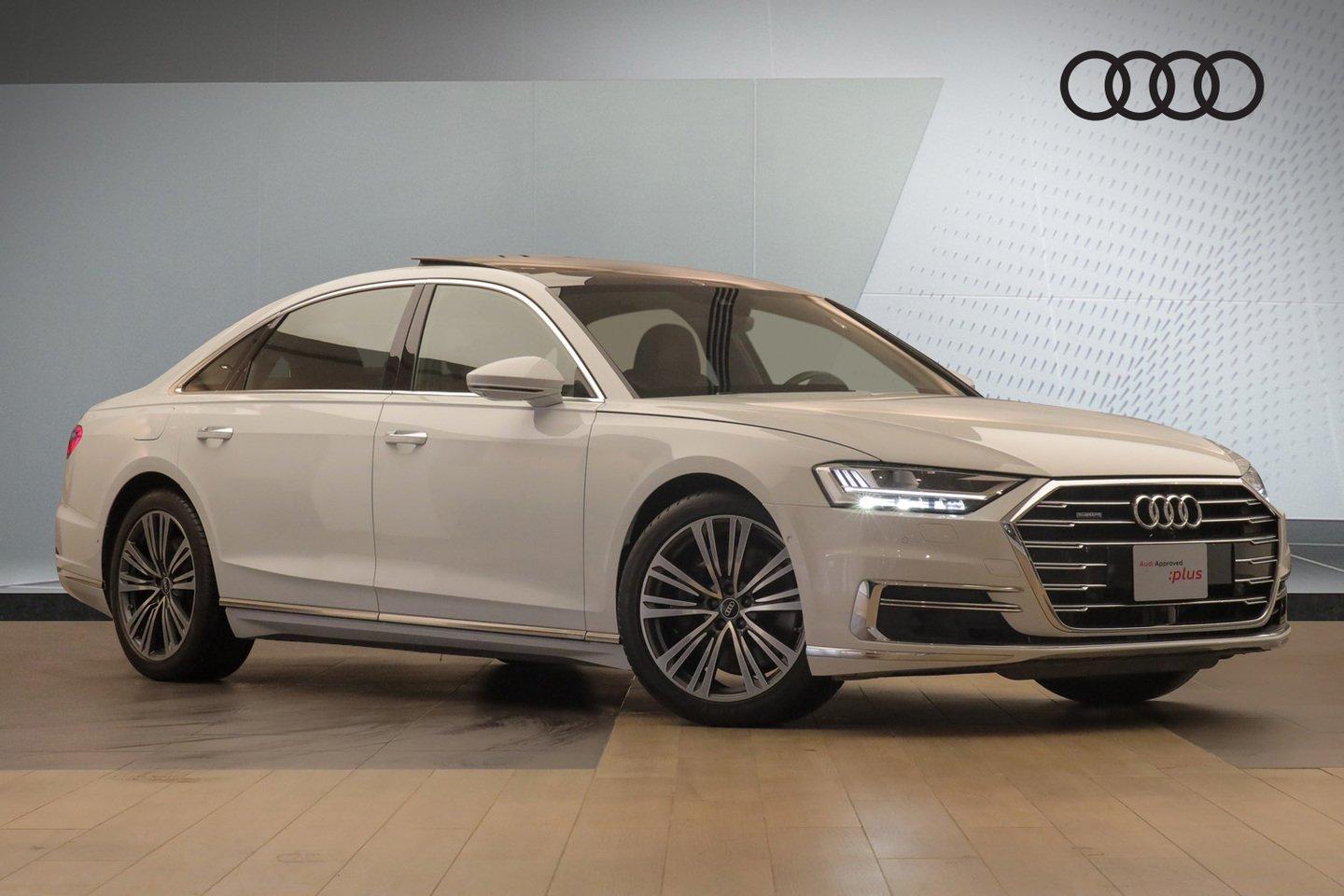 Elegant White On White Audi A8 Images