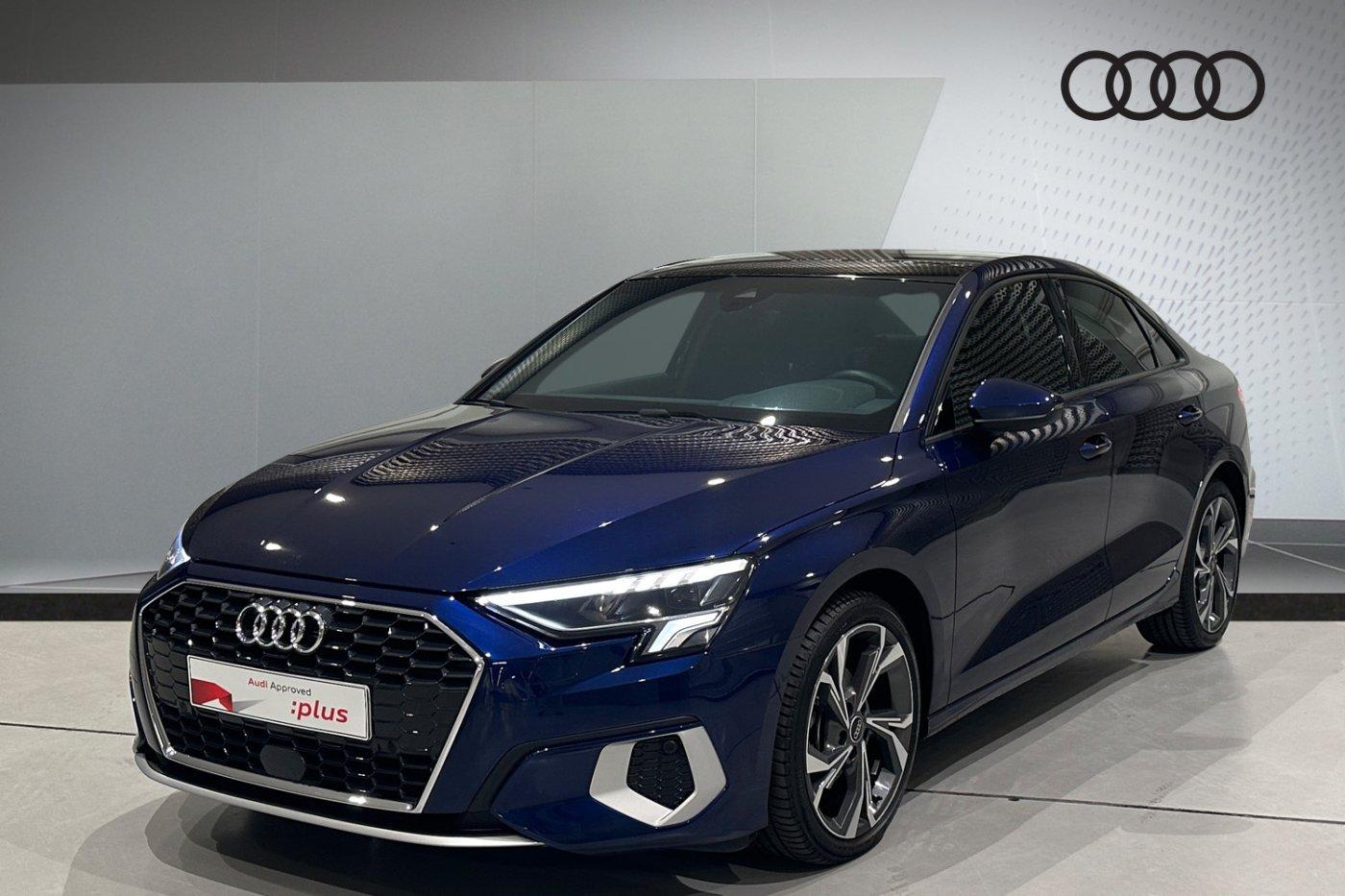 Audi A3 Sedan 2023 Blue Audi Approved plus Kuwait Audi A3 Sedan 2023 Blue Audi Approved plus Kuwait